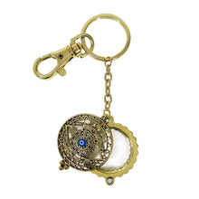 Load image into Gallery viewer, Evil Eye  6 Times Magnifier Magnifying Glass Top Sliding Magnet Pendant Key Chain