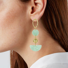 Load image into Gallery viewer, Acetate Resin Geometric Dangle Post Earrings