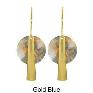 Acetate Resin Geometric Simple Dangle Hoop Earrings