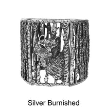 Load image into Gallery viewer, A Fox in the Forest Casting Stretchable Bangle Bracelet