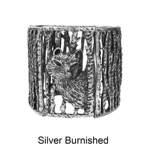 A Fox in the Forest Casting Stretchable Bangle Bracelet