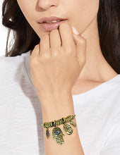 Load image into Gallery viewer, Evil Eye Hamsa Protect Wired Cuff Bracelet