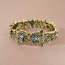 Load image into Gallery viewer, Evil Eye Hamsa Protect Stretchable Bracelet