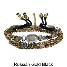 Load image into Gallery viewer, 3 Lines Multi Stones Beads Stretchable Bracelet