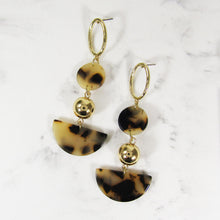 Load image into Gallery viewer, Acetate Resin Geometric Dangle Post Earrings