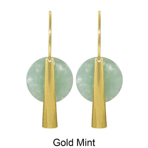 Acetate Resin Geometric Simple Dangle Hoop Earrings
