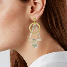 Load image into Gallery viewer, Acetate Resin Geometric Dangle Post Earrings