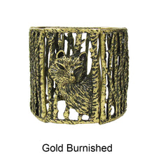 Load image into Gallery viewer, A Fox in the Forest Casting Stretchable Bangle Bracelet