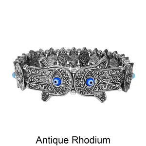 Evil Eye Hamsa Protect Stretchable Bracelet