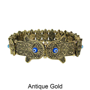 Evil Eye Hamsa Protect Stretchable Bracelet