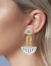 Load image into Gallery viewer, Acetate Laser Cut Drop Dangle Post Earrings