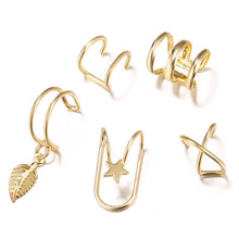 Load image into Gallery viewer, New Fashion Ear Cuffs Gold Leaf Ear Cuff Earrings For Women No Piercing Fake Cartilage Earring Jewelry